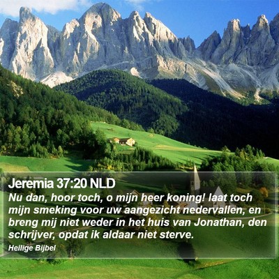 Jeremia 37:20 NLD Bible Verse Image