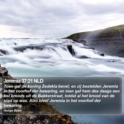 Jeremia 37:21 NLD Bible Verse Image