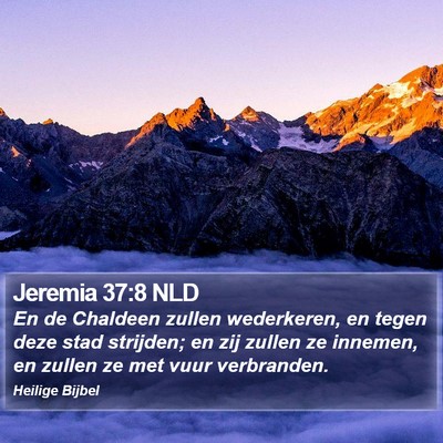Jeremia 37:8 NLD Bible Verse Image