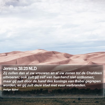 Jeremia 38:23 NLD Bible Verse Image