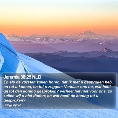 Jeremia 38:25 NLD Bible Verse Image