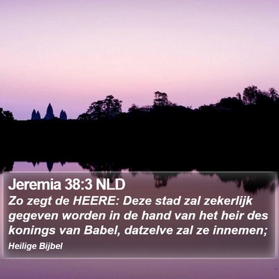 Jeremia 38:3 NLD Bible Verse Image