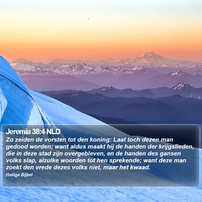 Jeremia 38:4 NLD Bible Verse Image