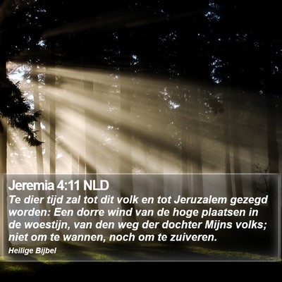 Jeremia 4:11 NLD Bible Verse Image