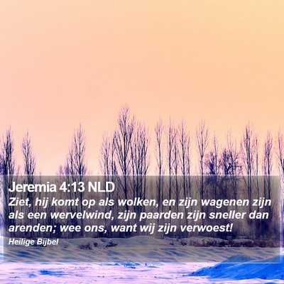 Jeremia 4:13 NLD Bible Verse Image