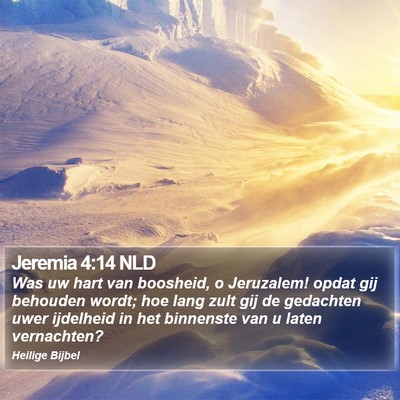 Jeremia 4:14 NLD Bible Verse Image