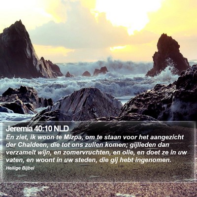Jeremia 40:10 NLD Bible Verse Image