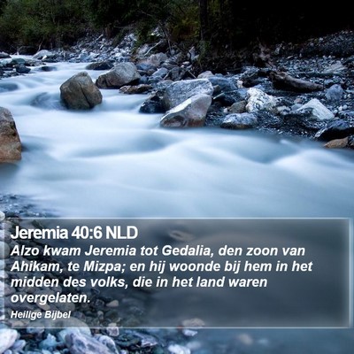 Jeremia 40:6 NLD Bible Verse Image