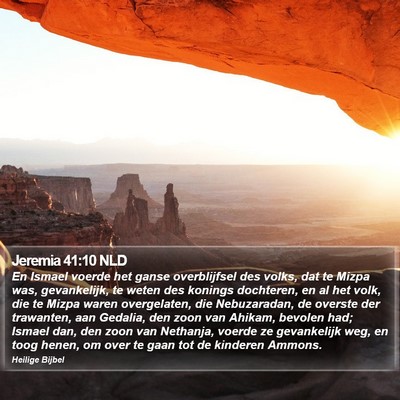 Jeremia 41:10 NLD Bible Verse Image
