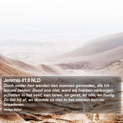 Jeremia 41:8 NLD Bible Verse Image