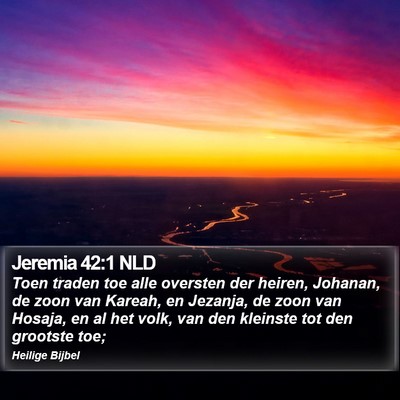 Jeremia 42:1 NLD Bible Verse Image