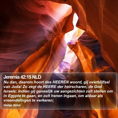 Jeremia 42:15 NLD Bible Verse Image