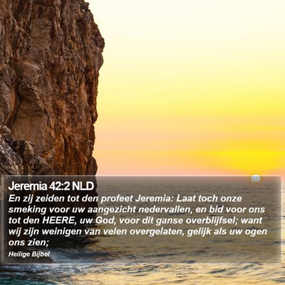 Jeremia 42:2 NLD Bible Verse Image