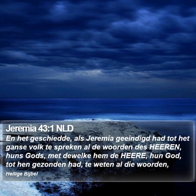Jeremia 43:1 NLD Bible Verse Image