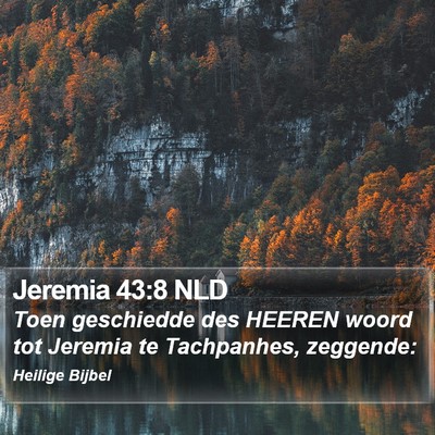 Jeremia 43:8 NLD Bible Verse Image