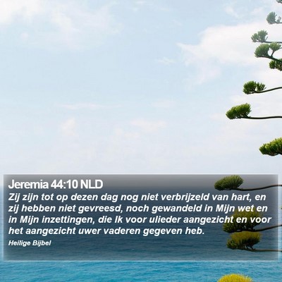 Jeremia 44:10 NLD Bible Verse Image
