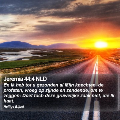 Jeremia 44:4 NLD Bible Verse Image