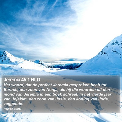 Jeremia 45:1 NLD Bible Verse Image