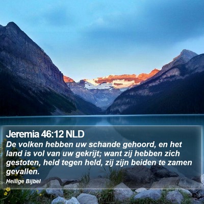 Jeremia 46:12 NLD Bible Verse Image