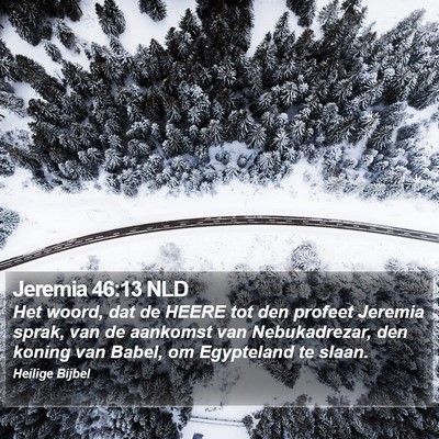 Jeremia 46:13 NLD Bible Verse Image