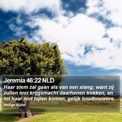 Jeremia 46:22 NLD Bible Verse Image