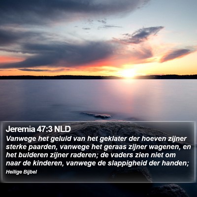 Jeremia 47:3 NLD Bible Verse Image