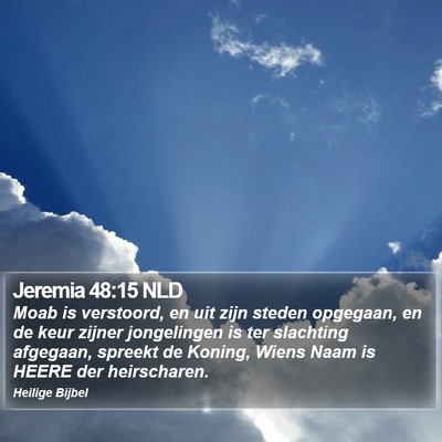 Jeremia 48:15 NLD Bible Verse Image