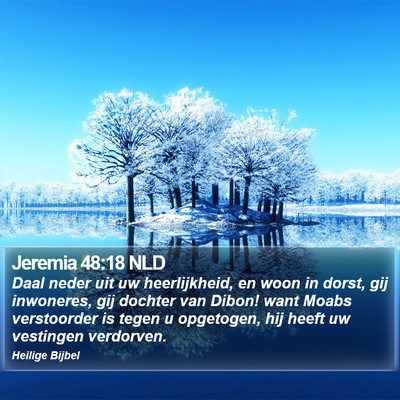 Jeremia 48:18 NLD Bible Verse Image