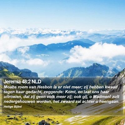 Jeremia 48:2 NLD Bible Verse Image