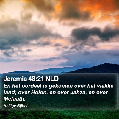 Jeremia 48:21 NLD Bible Verse Image
