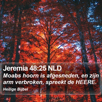 Jeremia 48:25 NLD Bible Verse Image