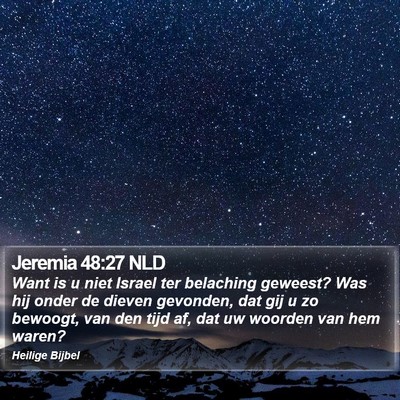 Jeremia 48:27 NLD Bible Verse Image