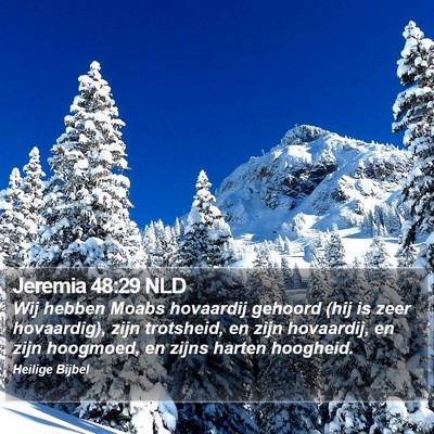 Jeremia 48:29 NLD Bible Verse Image