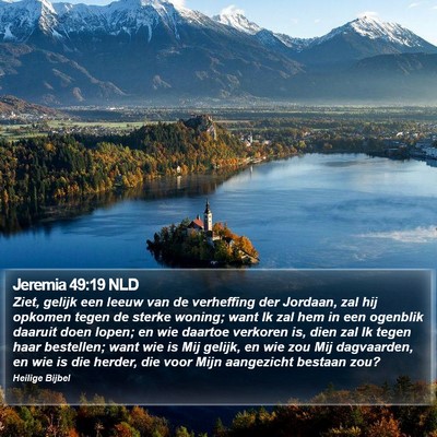 Jeremia 49:19 NLD Bible Verse Image