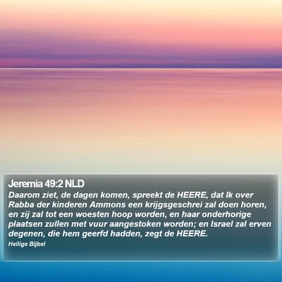 Jeremia 49:2 NLD Bible Verse Image