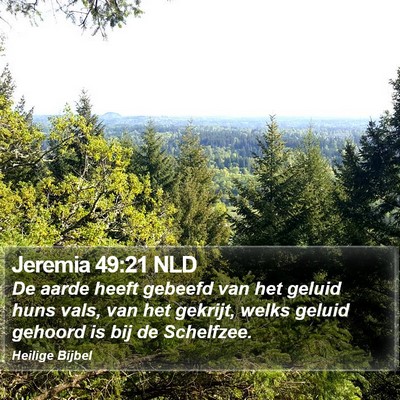 Jeremia 49:21 NLD Bible Verse Image