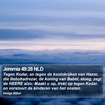 Jeremia 49:28 NLD Bible Verse Image