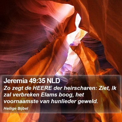 Jeremia 49:35 NLD Bible Verse Image