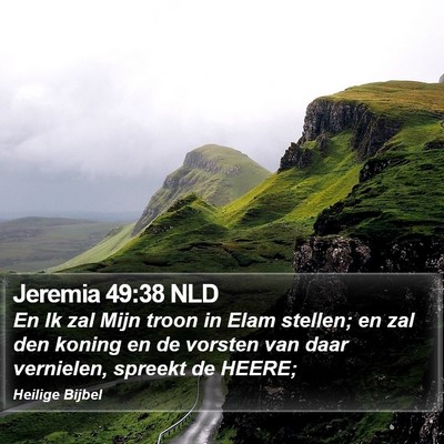 Jeremia 49:38 NLD Bible Verse Image