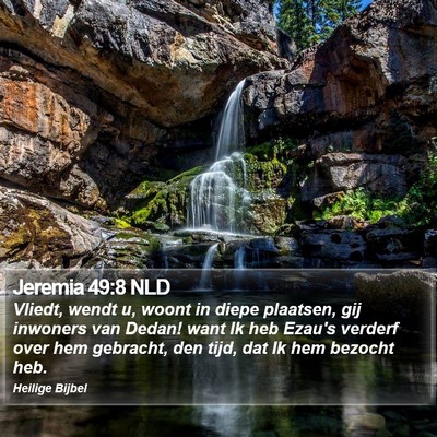 Jeremia 49:8 NLD Bible Verse Image