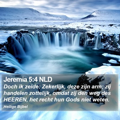 Jeremia 5:4 NLD Bible Verse Image