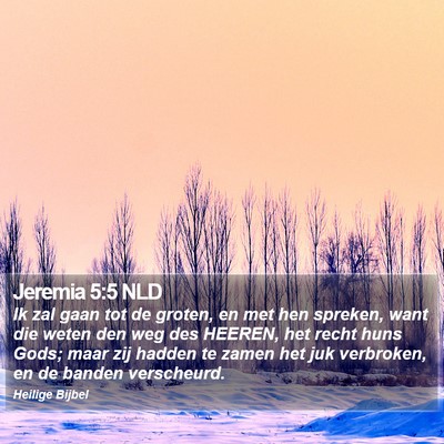 Jeremia 5:5 NLD Bible Verse Image
