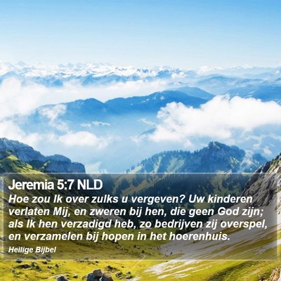 Jeremia 5:7 NLD Bible Verse Image