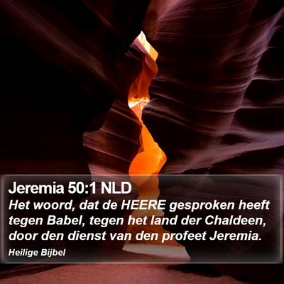 Jeremia 50:1 NLD Bible Verse Image