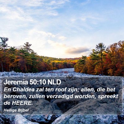 Jeremia 50:10 NLD Bible Verse Image