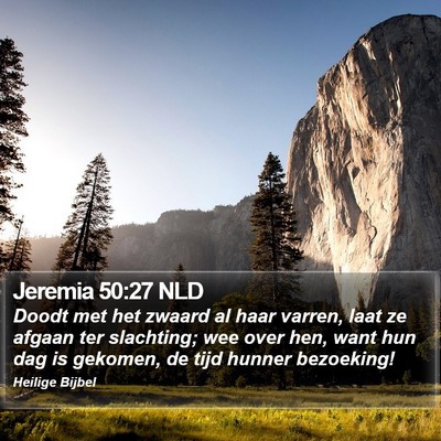 Jeremia 50:27 NLD Bible Verse Image