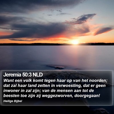 Jeremia 50:3 NLD Bible Verse Image
