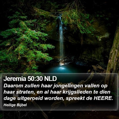 Jeremia 50:30 NLD Bible Verse Image