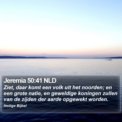 Jeremia 50:41 NLD Bible Verse Image