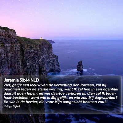 Jeremia 50:44 NLD Bible Verse Image